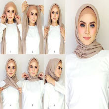 2017 fashion solid color women plain bubble chiffon muslim hijab scarf dubai wholesale